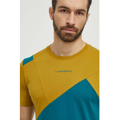 Majica kratkih rukava LA Sportiva Dude za muškarce, boja: zelena, s uzorkom, F24733732
