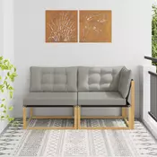 Sekcionalna sofa s jastukom Bijela 162,5 x 83 x 73 cm