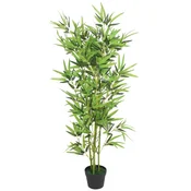 Vidaxl Umetna rastlina bambus v loncu 120 cm zelene barve