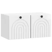 TV ormar za zid Zidne Bijela visokog sjaja 59,5 x 31 x 30 cm