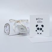 Minimellows - Poklon set tetra pelena+ cestitka panda