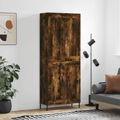 vidaXL vidaXL Visoka komoda dimljen hrast 69,5x34x180 cm inženirski les, (20805769)