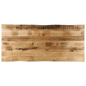 Stolna ploca sa živi rub 140x60x2,5cm masivno grubo drvo manga