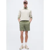 Calvin Klein Kratke hlače iz tkanine LV04LF610G Khaki Straight Fit