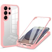 Hibridni Full body ovitek Techsuit ColorVerse 360 za Samsung Galaxy S26 Ultra - pink