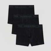 Reserved - Pakovanje od 3 para long bokserica s visokim sadržajem viskoze