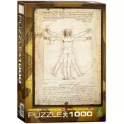 Eurographics - Puzzle Leonardo da Vinci: Vitruvian Man - 1 000 kosov