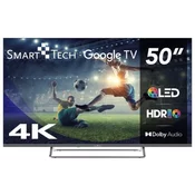 SMARTTECH TV sprejemnik QLED 4K Google TV, 126cm 50QG02V