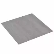 Vidaxl Samolepilne Talne Plošče Siva in les 30,5 x 30,5 cm 20 kos PVC