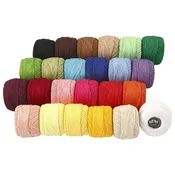 Preja za vezenje - set 24x20 g (merceriziran bombaž - 125 m)