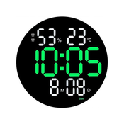 HITELEKTRO večnamenska digitalna LED stenska ura z daljinskim upravljalnikom 25cm 2799