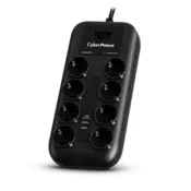 CyberPower prenaponska zaštita, P0820SUF0-DE, 8x šuko, 2x USB charger