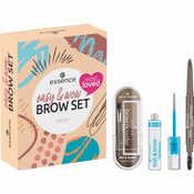 Essence easy & WOW poklon set Light (za obrve) nijansa