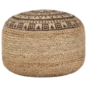 Rucno radeni tabure smedi 45 x 30 cm od jute