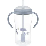 NUK Perfect Match Penguin steklenička s slamico 8m+ 260 ml