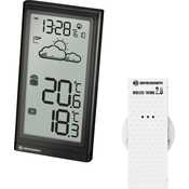 Bresser Optik Bresser Optik Wetterstation Meteo Temp 7004200 digitalna brezžična vremenska postaja Napoved za 12 do 24 ur, (20450024)