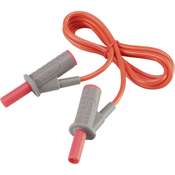 VOLTCRAFT Visokofleksibilni varnostni merilni kabel [lamelni vtič 4 mm-lamelni vtič 4 mm] 1 m rdeče barve MSB-501 10 A