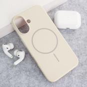 Maska Mag Case Nanobeats za iPhone 16 krem