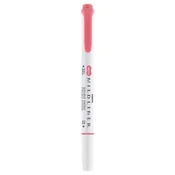 Označevalec, 1,0/3,5 mm, dvostranski, ZEBRA Mildliner Cool & Refined, rdeč