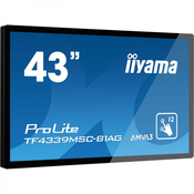 IIYAMA ProLite TF4339MSC-B1AG 108cm (43) FHD  AMVA3 HDMI/VGA 24/7 PCAP open frame na dotik informacijski / interaktivni monitor