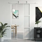 Vidaxl vidaXL Drsna vrata zlata 76x205 cm kaljeno steklo in aluminij
