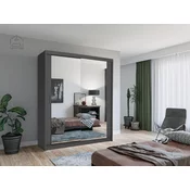 Garderobna omara Lux 180 cm - siva