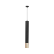 Luster na sajli 1xGU10/35W/230V 50 cm crna/zlatna