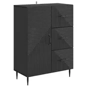 Kreveta s ladicama Crna 66 x 34,5 x 89,5 cm Konstruirano drvo