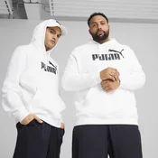 PUMA Essentials No. 1 Logo Hoodie Men, Clothing, White, 4XL