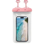 Onasi Vodotesna torba za telefon XXL do velikosti 7,5 inch - roza