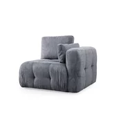 Atelier del Sofa Fotelja Amaris 1R, 100 x 100 x 65 cm, Tamnosiva