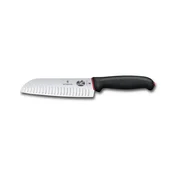 Victorinox - Kuhinjski nož santoku DUAL GRIP 17 cm črna