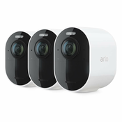 Arlo Ultra 2 zunanja varnostna kamera, 3 kosi, z bazno postajo, bela (VMS5340-200EUS)