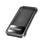shumee Prenosna baterija LogiLink 8000 mAh, brezžično polnjenje + 2x USB-A, 3 v 1