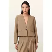 AllSaints enoredni suknjič ženski z volno POPPY
