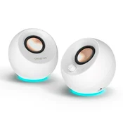 Creative Labs Pebble Pro (white, jack, USB-A/C, Bluetooth, digital amplifier, RGB lighting)
