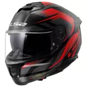 Kaciga za motor LS2 Stream II Fury (FF808), crna/crvena