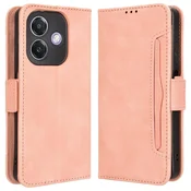 GS Preklopni ovitek za Oppo A40/Oppo A40m, reža za kartico, roza