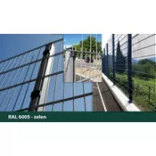 PANEL BUILDER FENCE 2D NORMAL 6/5/6 250x123 - ZELEN RAL 6005
