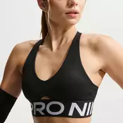 NIKE Športni nederček NP SCULPT  črna / bela