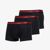Bokserji Hugo Boss Logo-Waistband Stretch Trunks 3-Pack Black S