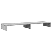 vidaXL Stalak za monitor siva boja hrasta 100x27x10 cm drveni