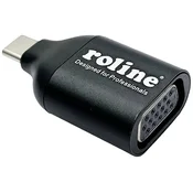 ROLINE Roline 12.03.3228 USB-C® / VGA adapter črna, (20428665)