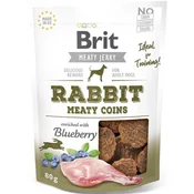 Brit Dog Jerky Rabbit Mesni kovanci 80g