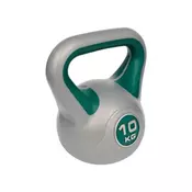 RING kettlebell 10kg - DB2819-10  Srebrna/Zelena