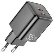 Awei AWEI POLNILEC PD65-EU 35W 2X USB-C ZA IPHONE 12 13 14 SAMSUNG FAST CHARGE
