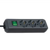 Produzni sa 3 mesta 5m 1.5mm2 + prekidac 1152900 BRENNENSTUHL
