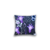 Prevleka za vzglavnik iz mikrovlaken VIOLET BUTTERFLY 45x45 cm, temno modra