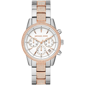 Michael Kors Analogni sat MK6651, rozo zlatna / srebro