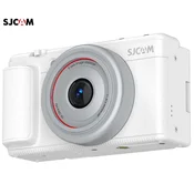 SJCAM ZV200 digitalni fotoaparat, 5K Ultra HD+, 80MP, 2.8 IPS FLIP zaslon, SONY senzor, 16x digitalni ZOOM, 6-osna stabilizacija, polnilna baterija, AUTO fokus, 9 PRESET načinov, +dodatki, bel